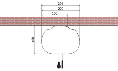 Daten und Maße VnX Atlantis MultiformatMotorleinwand